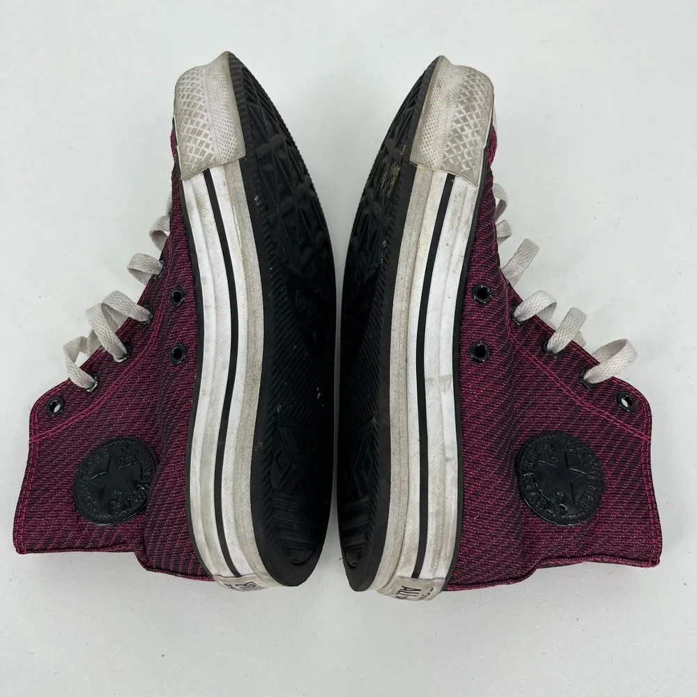 Converse Chuck Taylor All Star High Top Magenta Pink Platform Kids Shoes A05496C